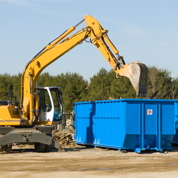 are there any restrictions on where a residential dumpster can be placed in Waterloo Indiana